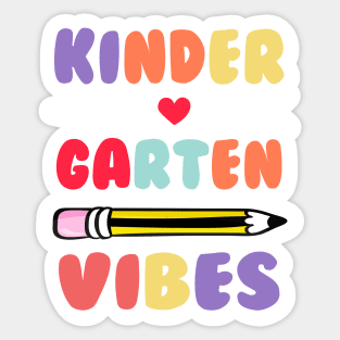 Kindergarten Vibes Back To School Sticker